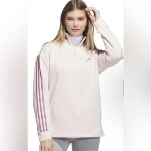 Adidas Women's Quarter-Zip Fleece Sweatshirt